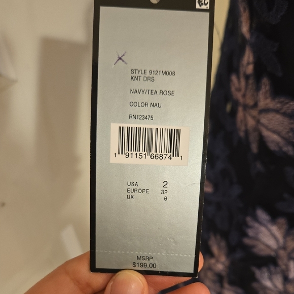 Chic Floral Midi Dress - Black and Purple - Picture 7 of 7